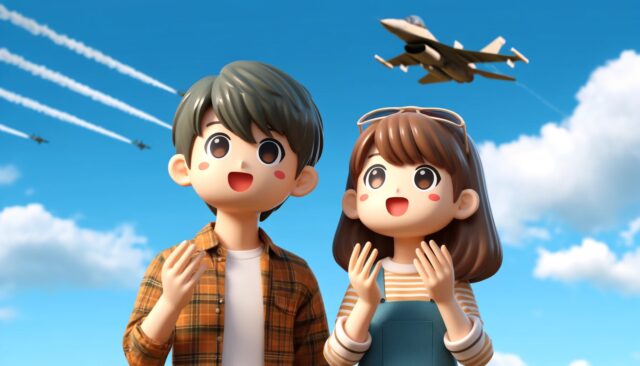 滋賀県大津市上空で目撃された戦闘機と輸送機